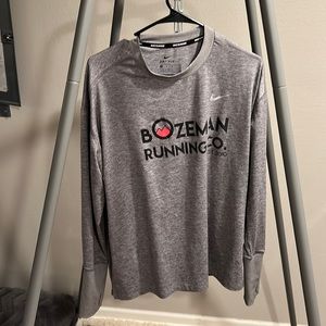 Nike Bozeman running co long sleeve dri fit Montana Yellowstone